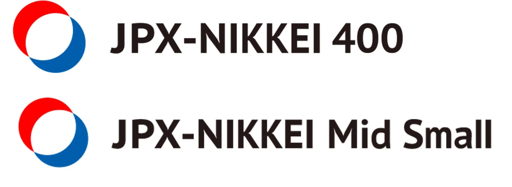 JPX-NIKKEI 400 および JPX-NIKKEI Mid Small ロゴ
