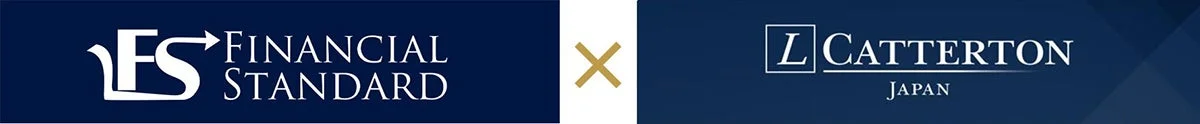 FINANCIAL STANDARD と L CATTERTON JAPAN の提携ロゴ