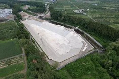 水害対策のための河川改修現場