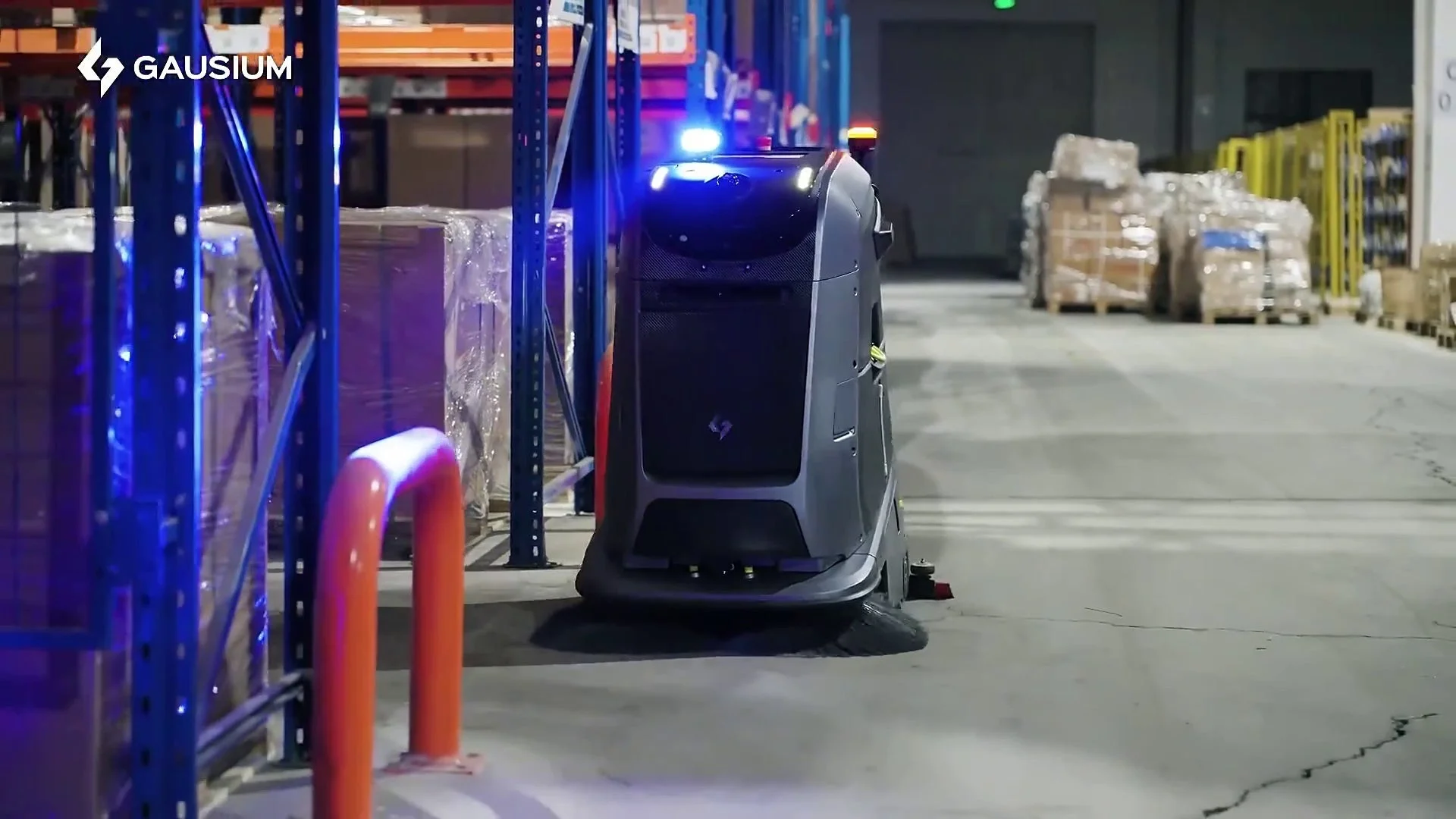 倉庫での清掃ロボット