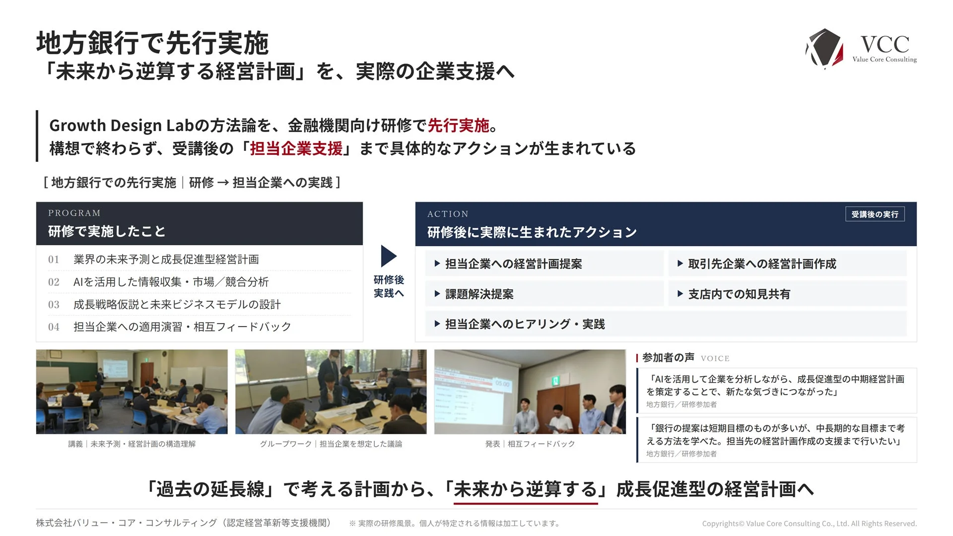 地方銀行で先行実施された研修の様子